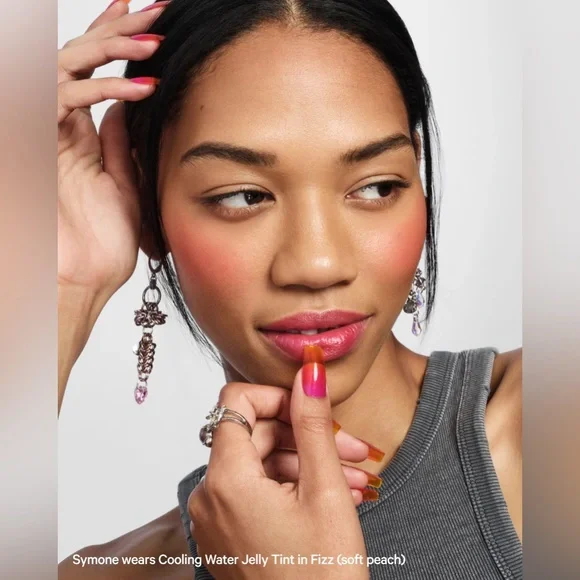 Fizz Milk Makeup Cooling Water Jelly Tint Peach Jelly Blush + Lip Stain BNIB - Picture 3 of 12